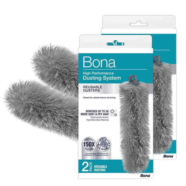Bona High-Performance Reusable Microfiber Dusters, 2-Count (2-Pack) AX0003717