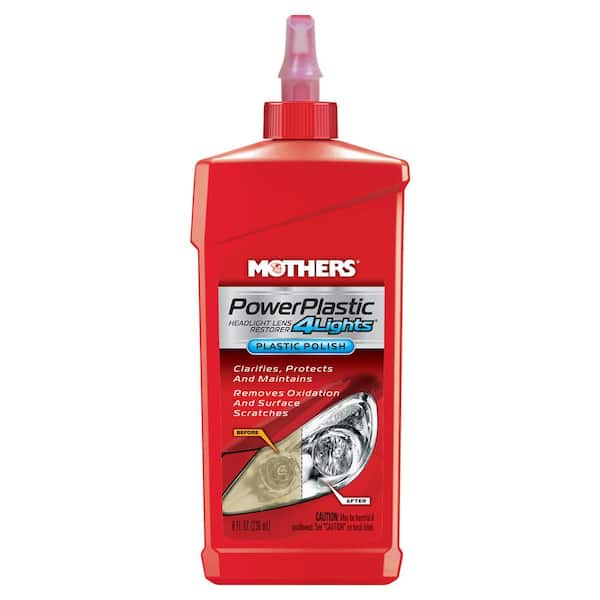 MOTHERS 8 oz. 4-Lights Power-Plastic Polish Liquid 08808