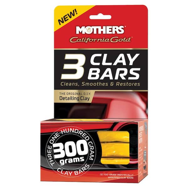 MOTHERS California Gold Auto Detailing 100 g Clay Bar (3-Pack) 07242