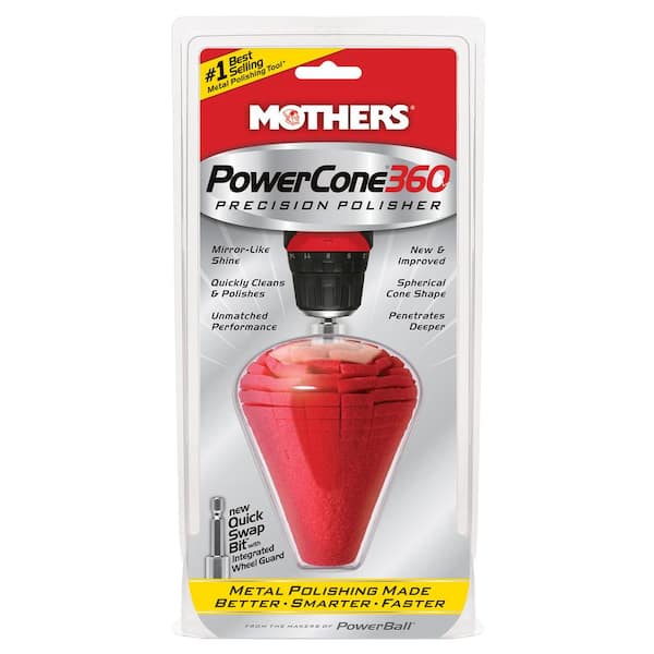 MOTHERS PowerCone 360 Metal Polishing Attachment for Cordless Drills 05146
