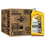 Pennzoil Platinum SAE 0W-20 Full Synthetic Motor Oil 1 Qt. 550036541