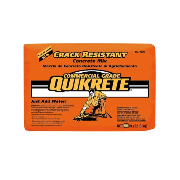Quikrete 50 lb. Crack Resistant Concrete Mix 100650