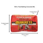 Quikrete 50 lb. Fast-Setting Concrete Mix 100450