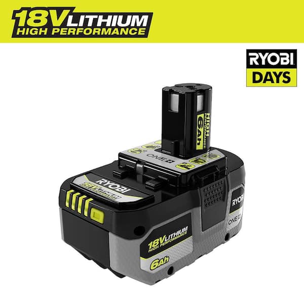 RYOBI ONE+ 18V 6.0 Ah Lithium-Ion HIGH PERFORMANCE Battery PBP007