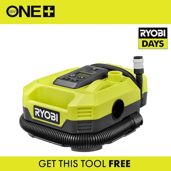 RYOBI ONE+ 18V Cordless Dual Function Inflator/Deflator(Tool Only) PCL031B