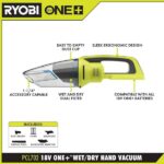 RYOBI ONE+ 18V Lithium-Ion 4.0 Ah Battery, 2.0 Ah Battery, and Charger Kit with FREE ONE+ Cordless Wet/Dry Hand Vacuum PCL702B-PSK106SB