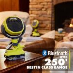 RYOBI ONE+ 18V Lithium-Ion 4.0 Ah Battery, 2.0 Ah Battery, and Charger Kit with FREE ONE+ Cordless VERSE Clamp Speaker PCL615B-PSK106SB