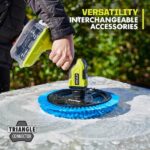 RYOBI ONE+ 18V Lithium-Ion Kit with 2.0 Ah and 4.0 Ah Batteries, Charger with FREE ONE+ 18V Cordless Power Scrubber PSK106SB-P4510