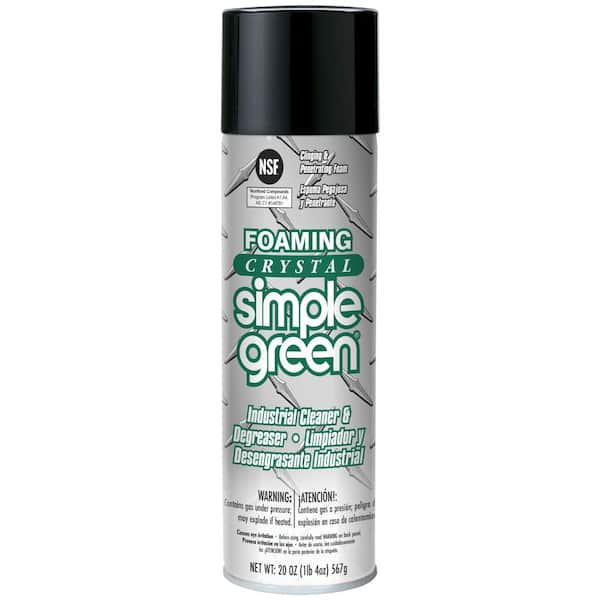 Simple Green 20 oz. Foaming Crystal Cleaner/Degreaser Aerosol 0600000119010