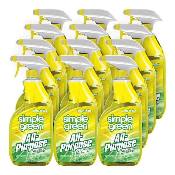 Simple Green 32 oz. Lemon Scent Ready-To-Use All-Purpose Cleaner (Case of 12) 2510001205032