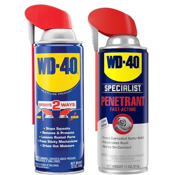 WD-40 SPECIALIST 12 oz. Original WD-40 formula and 11 oz. Specialist Penetrant 611932