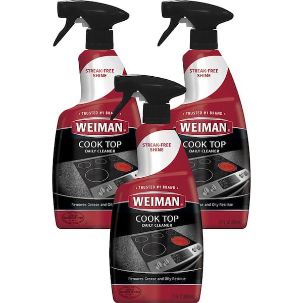 Weiman 22 oz. Stovetop Cleaner for Daily Use Spray (3-Pack) 106 COMBO1