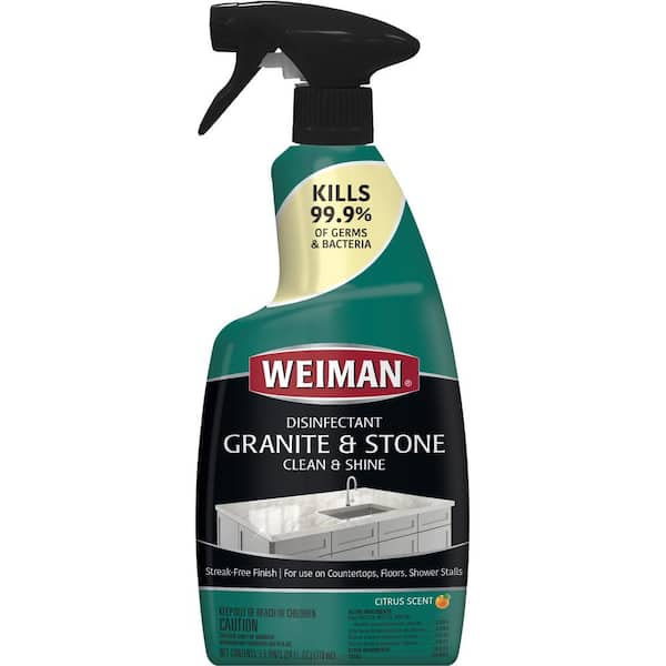 Weiman 24 oz. Granite and Stone Disinfectant Countertop Cleaner and Polish Spray 109A