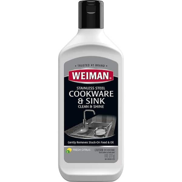 Weiman 8 oz. Stainless Steel Cookware and Sink Clean and Shine 68A