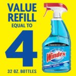 Windex 32 oz. Commercial Line Trigger Bottle Original Glass Cleaner and 128 oz. Commercial Original Glass Cleaner Refill. 308534