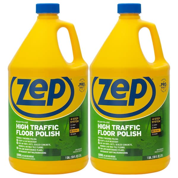 ZEP 128 oz. High-Traffic Floor Polish (2-Pack) ZUHTFF1282CP