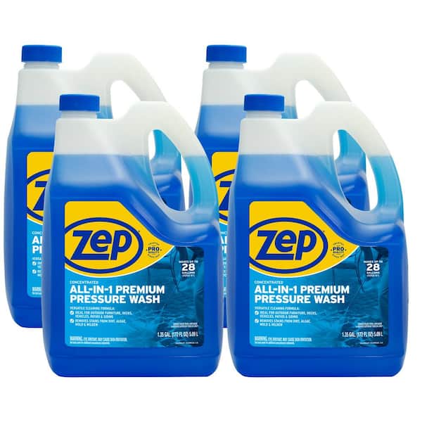 ZEP 172 oz. All-in-1 Pressure Wash Concentrate (4-Pack) ZUPPWC160