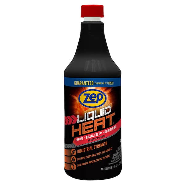 ZEP 32 oz. Liquid Heat Gel Industrial Drain Opener (Case of 12) ZULH34